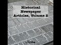 さまざまな人が読んだVARIOUSによる歴史的な新聞記事、第1巻|フルオーディオブック
