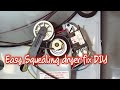 EASY! DIY Whirlpool Duet Dryer Idler Pulley Replacement from backside, squealing, squeaking