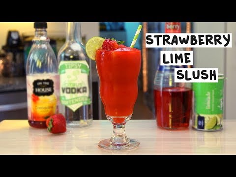 strawberry-lime-slush