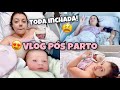 VLOG POS PARTO CESÁREA PRIMEIRO DIA NO HOSPITAL RECUPERAÇÃO E MAIS