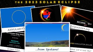 The Annular Solar Eclipse of October 14, 2023 from Spokane, WA