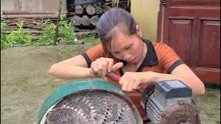Genius girl  Repair and maintenance of agricultural slicers   Agricultural machines.