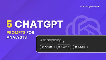 5 ChatGPT Prompts Every Analyst Should Know | The Knowledge Academy