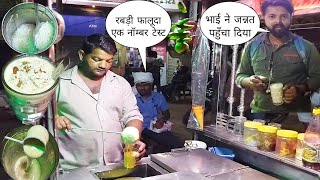Street Food Rabdi Falooda Ice Cream || Bheru Nath ice cream Kulfi centre || Indian street food
