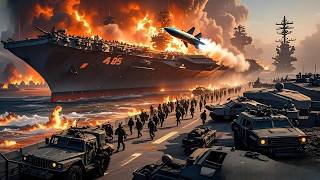 Horrifyingthe Most Powerful Us Aircraft Carrier Was Completely Destroyed By Arussian Nuclear Attack