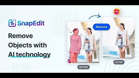 Removing objects from photos has never been so easy with SnapEdit (VN music3)