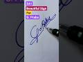 Unique calligraphy signature beautiful signature design for g prabu