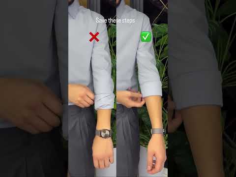 Shirt Sleeve roll fold hack