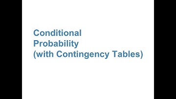 Presentation: Section 3.2(b) - Cond. Prob. w/ Cont. Tables
