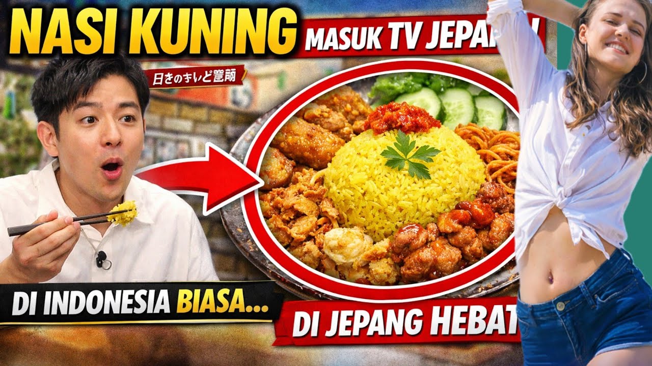 Viral di Jepang! Nasi Kuning Indonesia Masuk TV Jepang, Nasi Kuning Jadi Bintang di Televisi Jepang