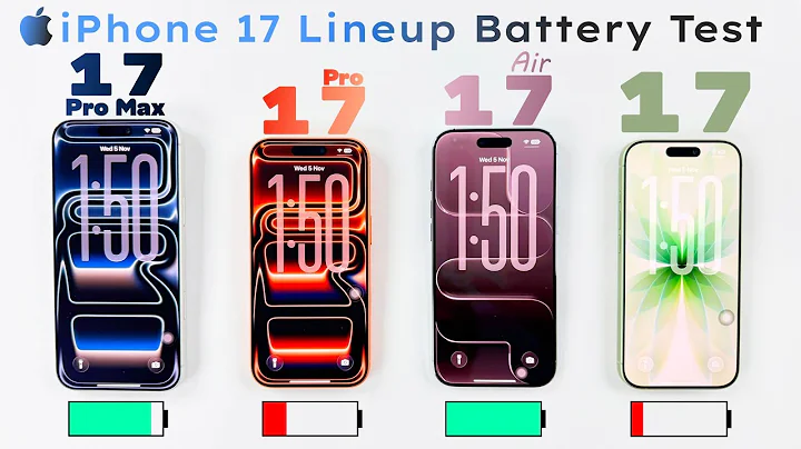 Apple iPhone 17 Pro MAX vs 17 Pro vs iPhone AIR vs iPhone 17 – ULTIMATE Battery Life DRAIN Test 🥵