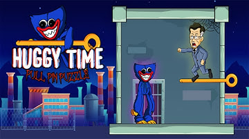 😱 Huggy Time - Pull Pin Puzzle 🔥 GAMEPLAY Levels 1-45 (Android, iOS)