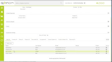 OpenCRM Activity Management with Multiple Users
