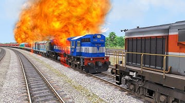 LOCO FAILED OF RAJDHANI EXPRESS RESCUED BY WDM3D | Rajdhani Train Accident – Train Simulator