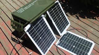 120 MM AMMO CAN OFF GRID SOLAR GENERATOR