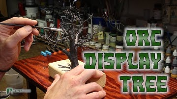 Wire Armature Tree Coating - Sped Up - Orc Display Board WIP #9
