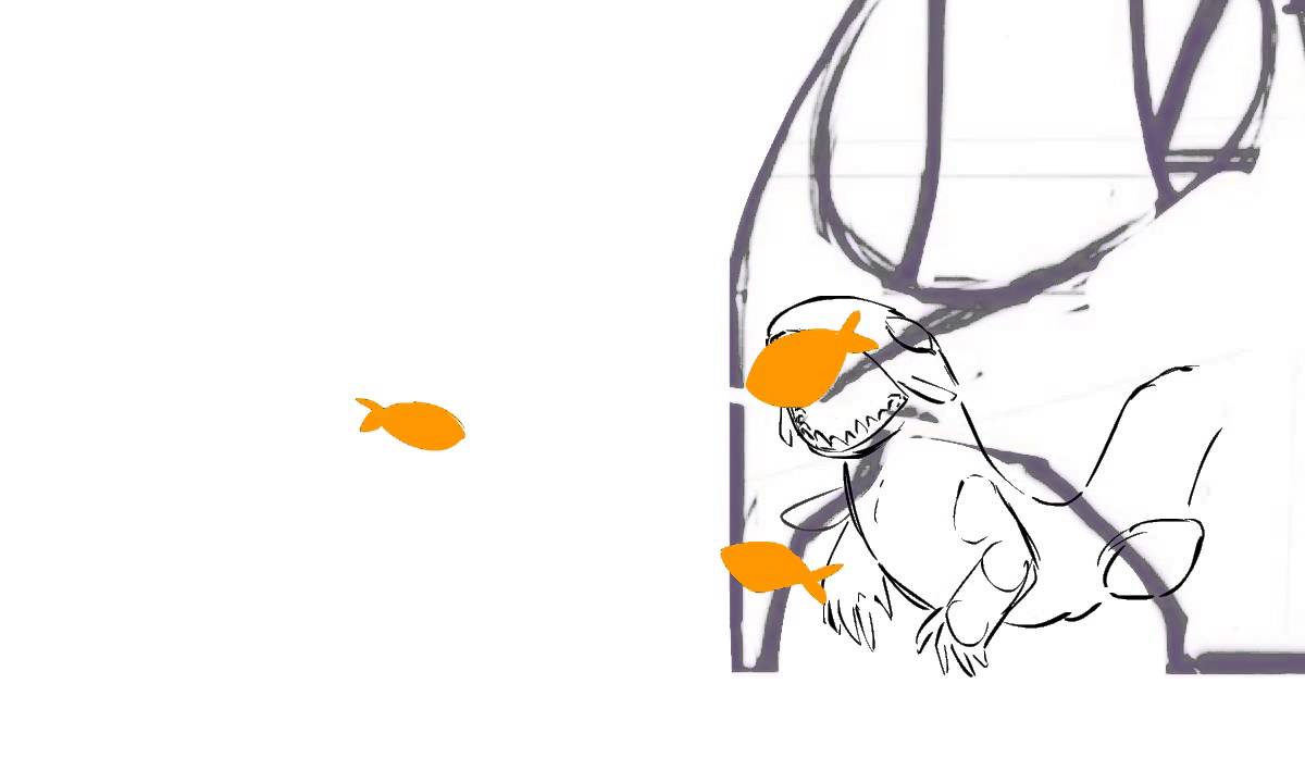 Rough Animation - Scene: Sherman Fish Chomp - YouTube