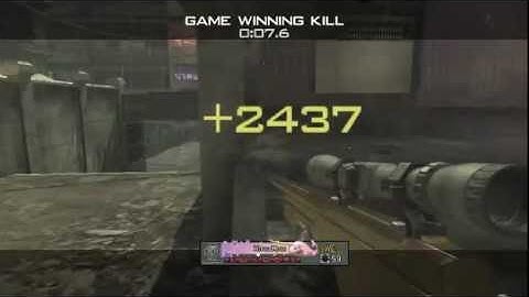 MW3 360 no scope game winning killcam