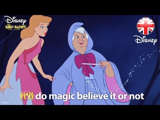 Disney Sing Alongs Bibbidi Bobbidi Boo Cinderella Lyric Video Official Disney Uk Youtube