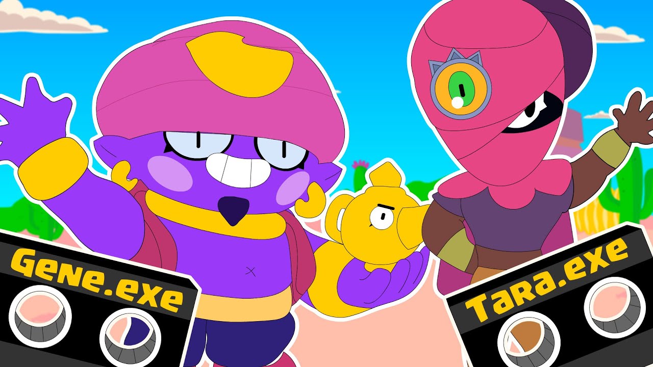 Gene Vs Tara Funny Moments Brawl Stars Animation Youtube 