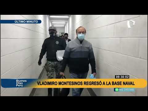 Vladimiro Montesinos: Inpe trasladó al exasesor a la Base Naval del Callao