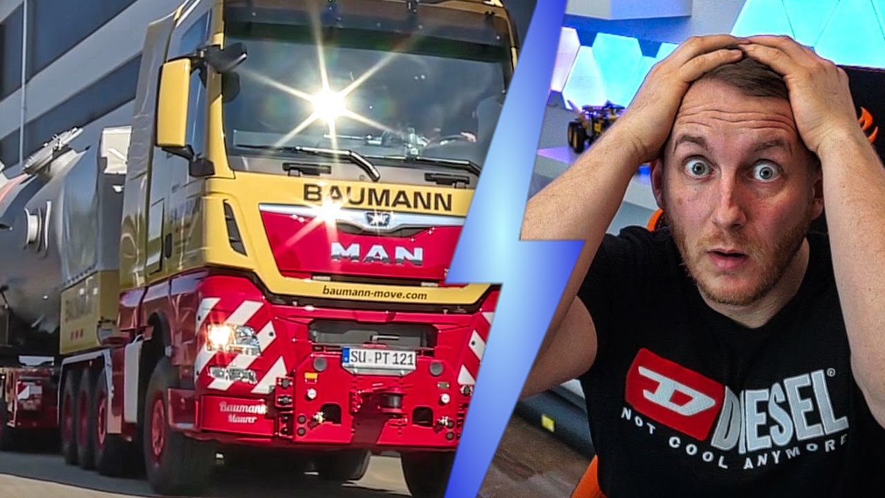 1000 Tonnen! Der STÄRKSTE MAN TGX 8x6 Deutschlands - M4cM4nus reagiert auf Schwerlasttransport