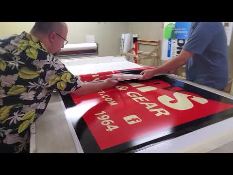 How to make a sign with 3M vinyl.