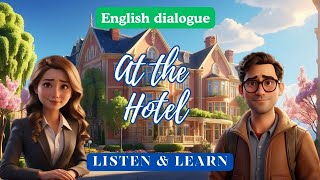 At the hotel | English dialogue | English Listening - Speaking skills | Speak English