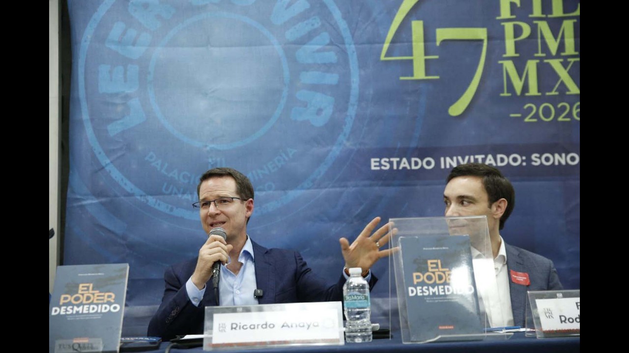 Sen. Ricardo Anaya Cortés, en presentación del libro, 