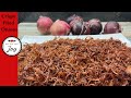 Perfect tali hui lal pyaz crispy fried onions ki recipe in urdu hindi  birista