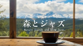 【Slow Jazz + 環境音】リラックスジャズで癒しのひととき - 作業用BGM - カフェBGM - 読書用BGM - 森の中