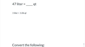 Ratio table - conversion - unit
