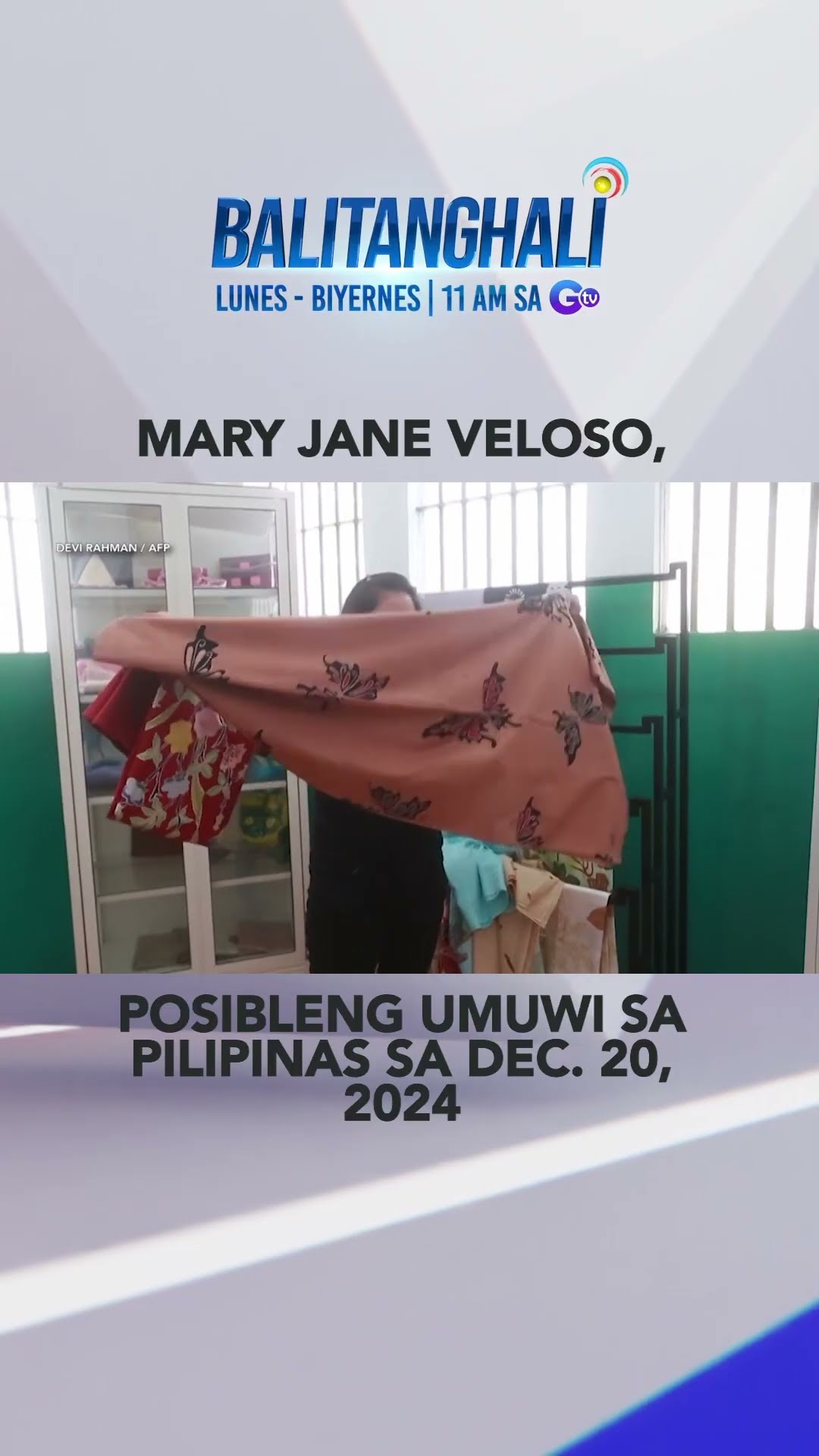 Mary Jane Veloso, posibleng ma-repatriate sa Pilipinas sa Dec. 20, 2024 #shorts | Balitanghali