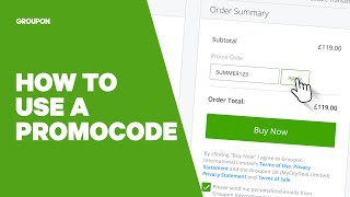 How to Use a Groupon Promocode