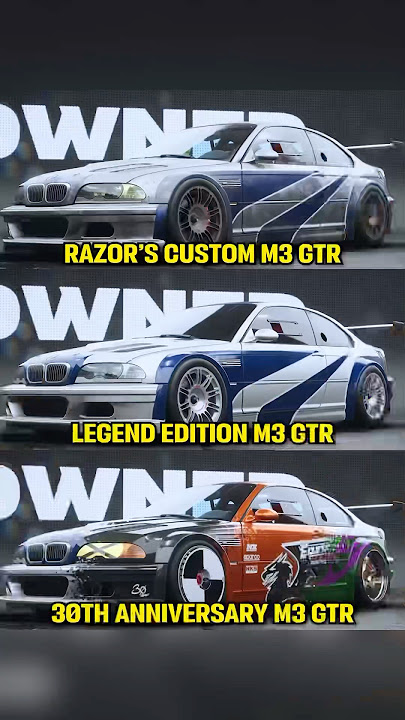Do YOU Own ALL 3 BMW M3 GTR’s in NFS Unbound?