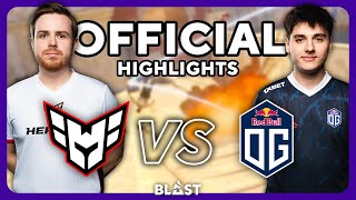 Heroic vs OG Highlights (Official) - BLAST Premier Spring Showdown 2024, Day 4