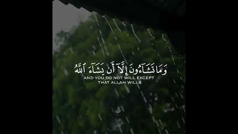 وَمَا تَشَاءُونَ إِلا أَنْ يَشَاءَ اللَّهُ رَبُّ الْعَالَمِينَ ) #سورة_التكوير