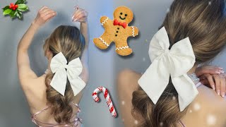 НЕВЕРОЯТНО ПРОСТАЯ И КРАСИВАЯ ПРИЧЕСКА ЗА 5 МИН НА НОВЫЙ ГОД 2024! Holidays Hairstyle tutorial 🎄