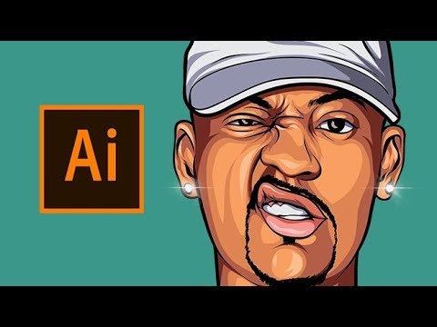cartoon head speedart adobe illustrator youtube cartoon ilustration
