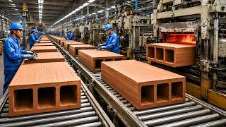 🧱 CÓMO se HACEN los LADRILLOS en FÁBRICAS GIGANTES  Proceso Completo Paso a Paso