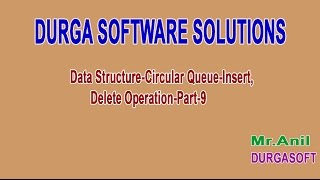 Data Structure Circular Queue Insert,Delete Operation Part 9