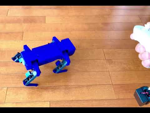 Control by connecting Wii Nunchuck, quadruped robot made with M5Atom (Part 4)