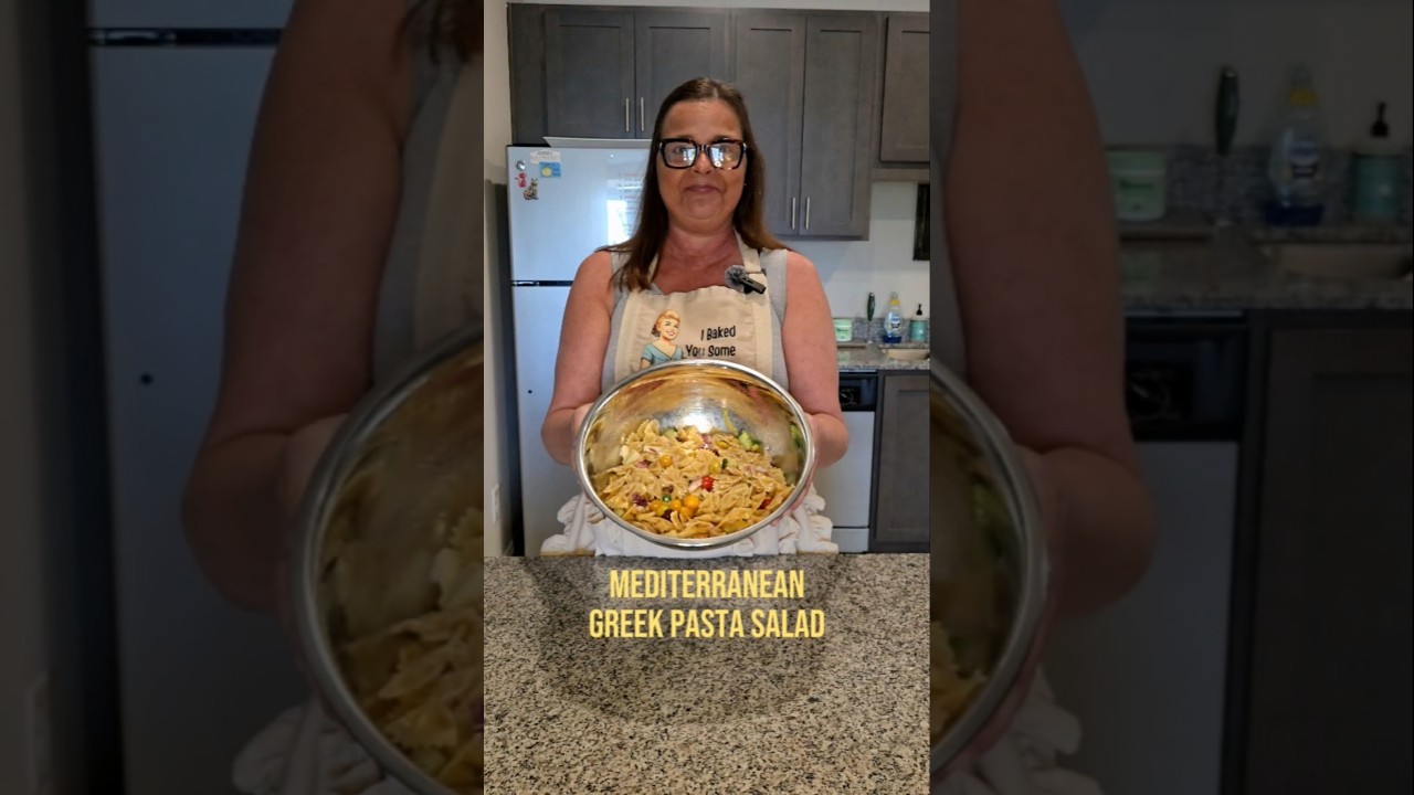 Mediterranean Greek Pasta Salad #healthjourney