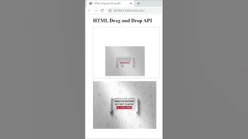 Simple HTML Drag and Drop API #html #css #drag #drop #api #shorts