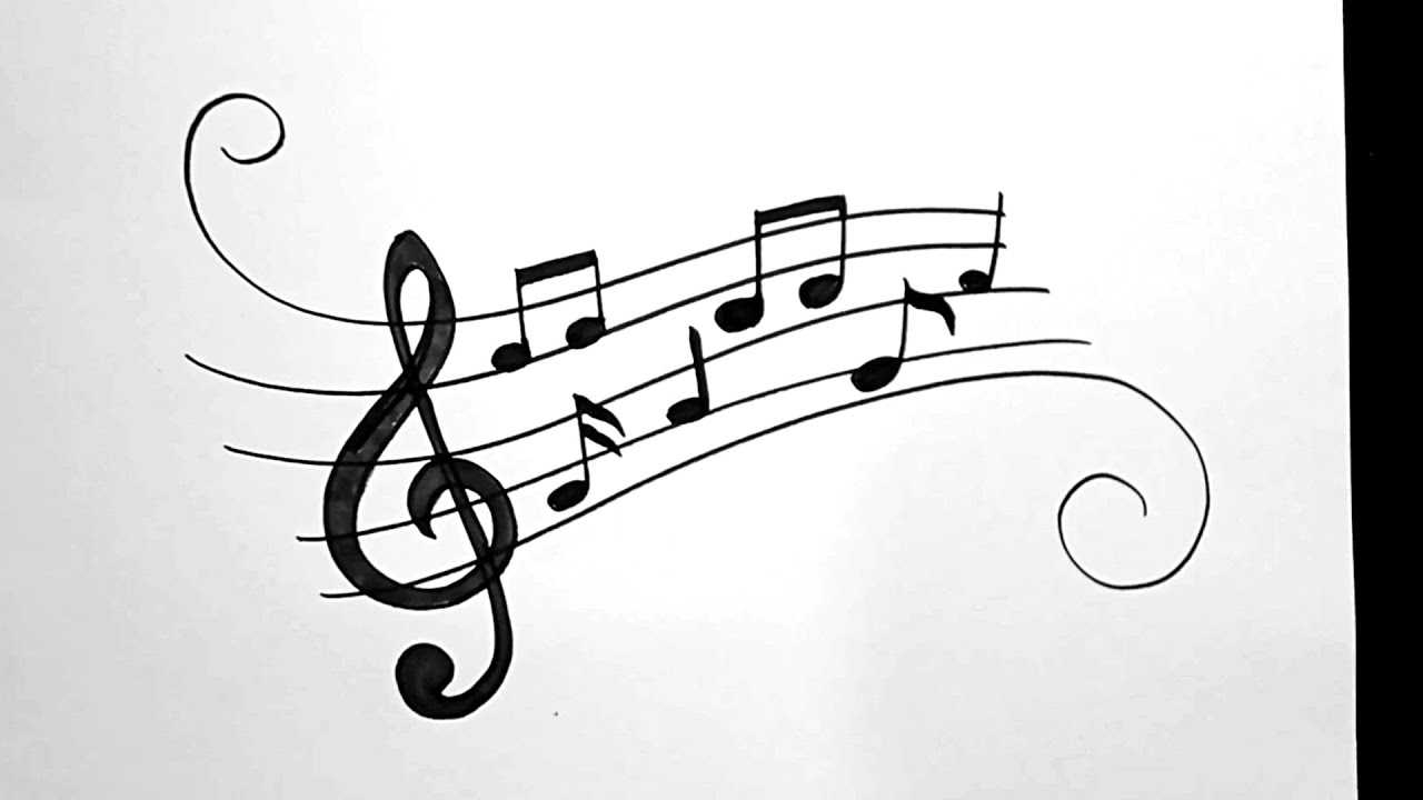 How To Draw Music Notes Step By Step How to Draw MUSIC NOTES Step by Step - YouTube