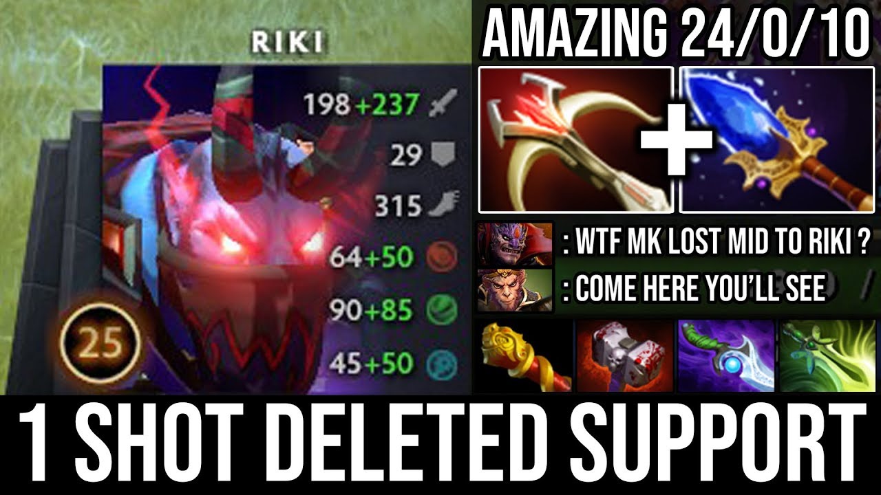 Absolutely Crazy [Riki] NEW Style Carry Mid Daedalus + Scepter 1Shot ...