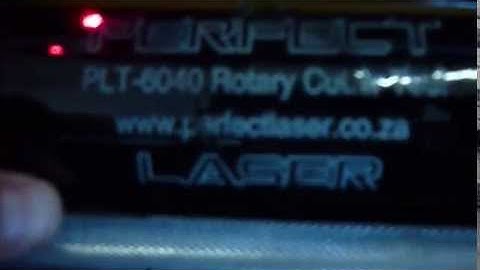 Perfect Laser PLT 6040 Rotary Engraving Demonstration