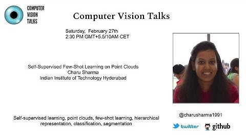 Self-Supervised  Few-Shot Learning on Point Clouds(NeurIPS 2020) | Charu Sharma
