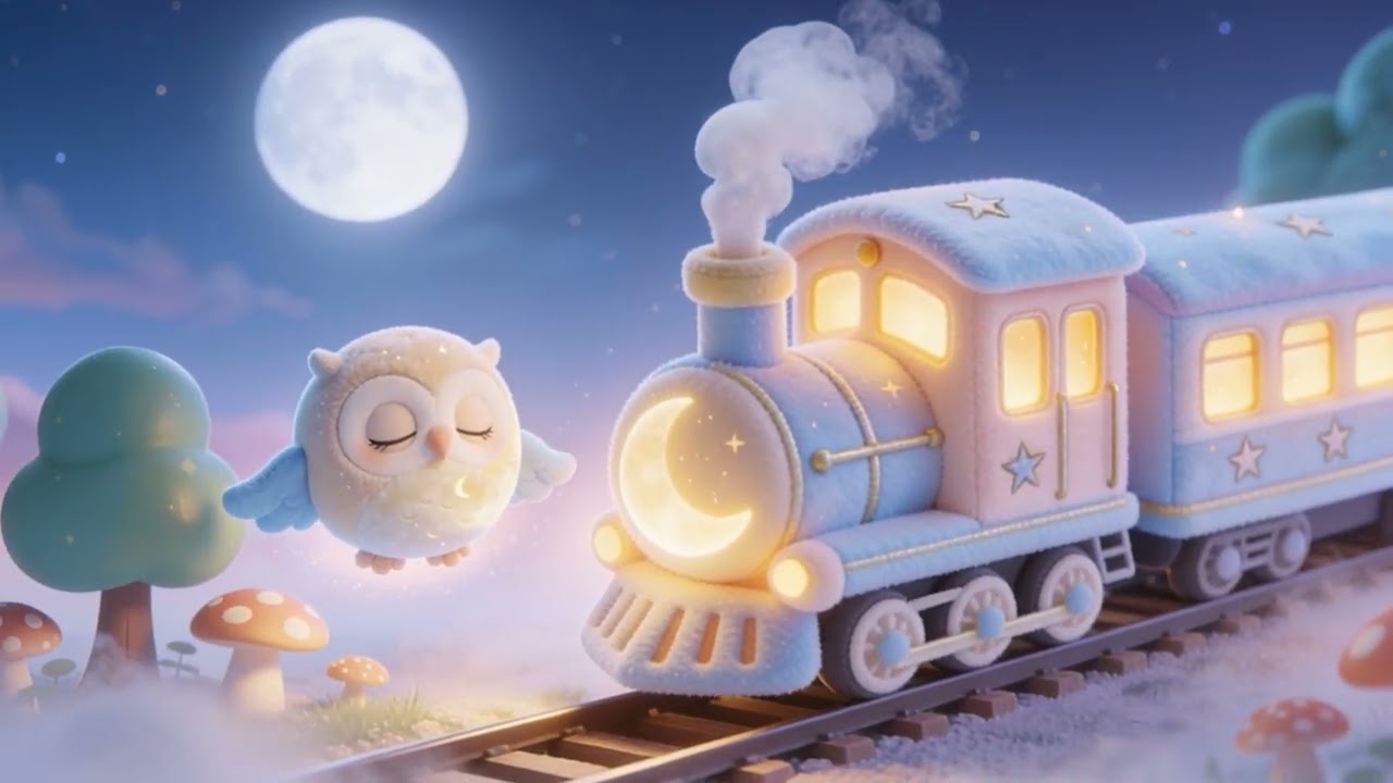 Moonlight Train to Dreamland 🌙🚂 | Bedtime Story & Lullaby for Kids (Sleep Fast)