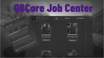 Qbcore job center V2 with premium Ui